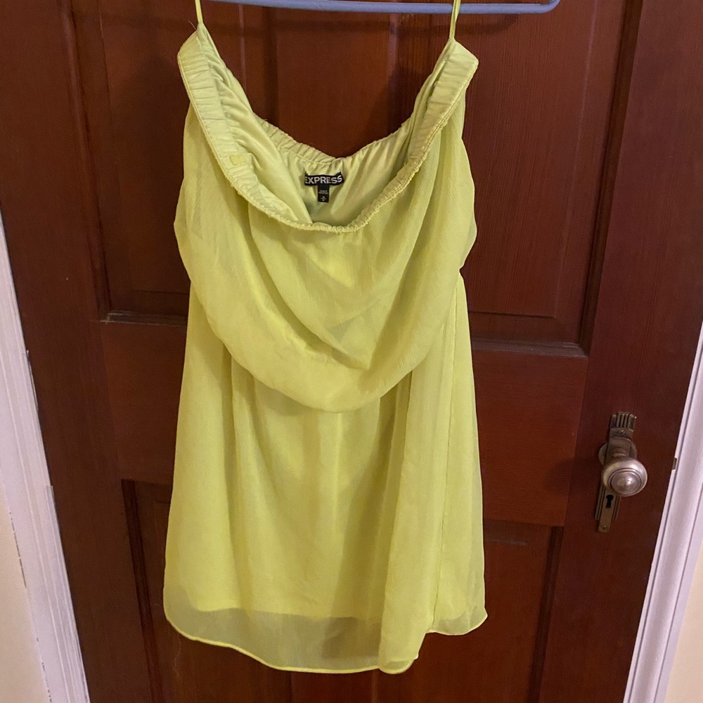 Bright yellow dress